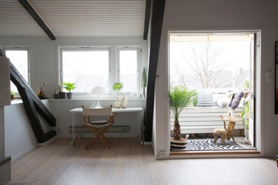 Eclectic Loft With A Scandinavian Loft In Norway Eclectic Loft With A Scandinavian Loft In Norway