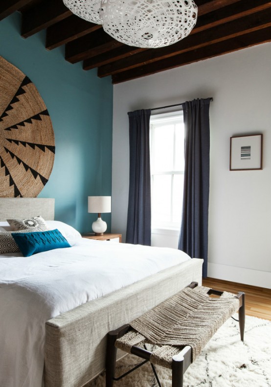Eclectic Modern Loft With Emerald Accents Eclectic Modern Loft With Emerald Accents