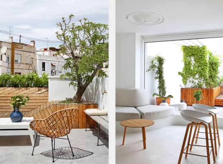 Edgy Modern Penthouse Design In White And Light Colored Wood