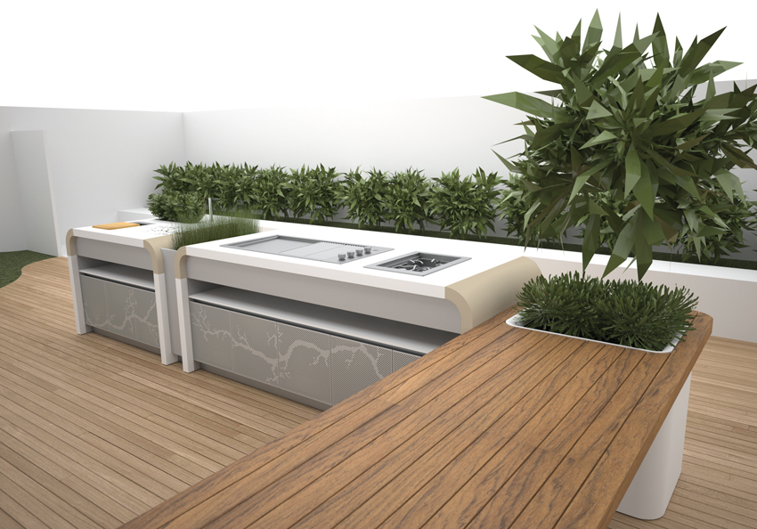 Electrolux Modern Outdoor Kitchen | DigsDigs