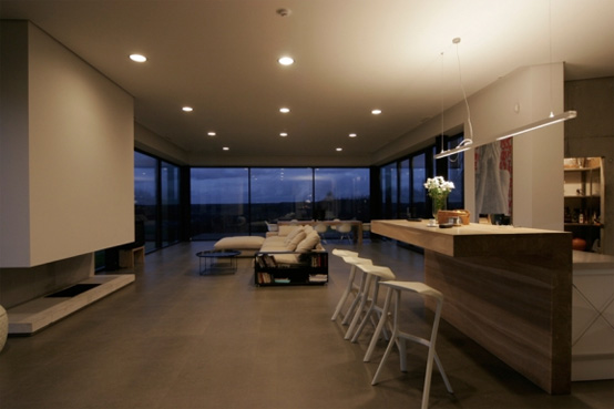 Family House Made Of Wood With Large Glazing Family House Made Of Wood With Large Glazing