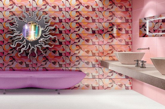 الوان جدران بس روشه جدااااااااااااا Fascinating-bright-ceramic-tiles-R+evolution-by-Karim-Rashid-3-554x367