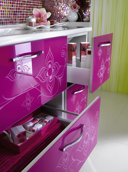 Femenine Glamour Bathroom Furniture