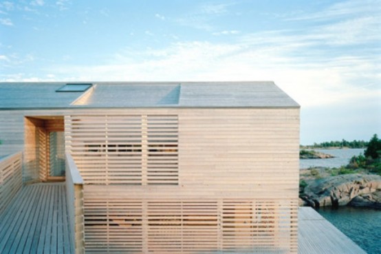 Floating Cedar House On The Side Of Lake Huron Floating Cedar House On The Side Of Lake Huron