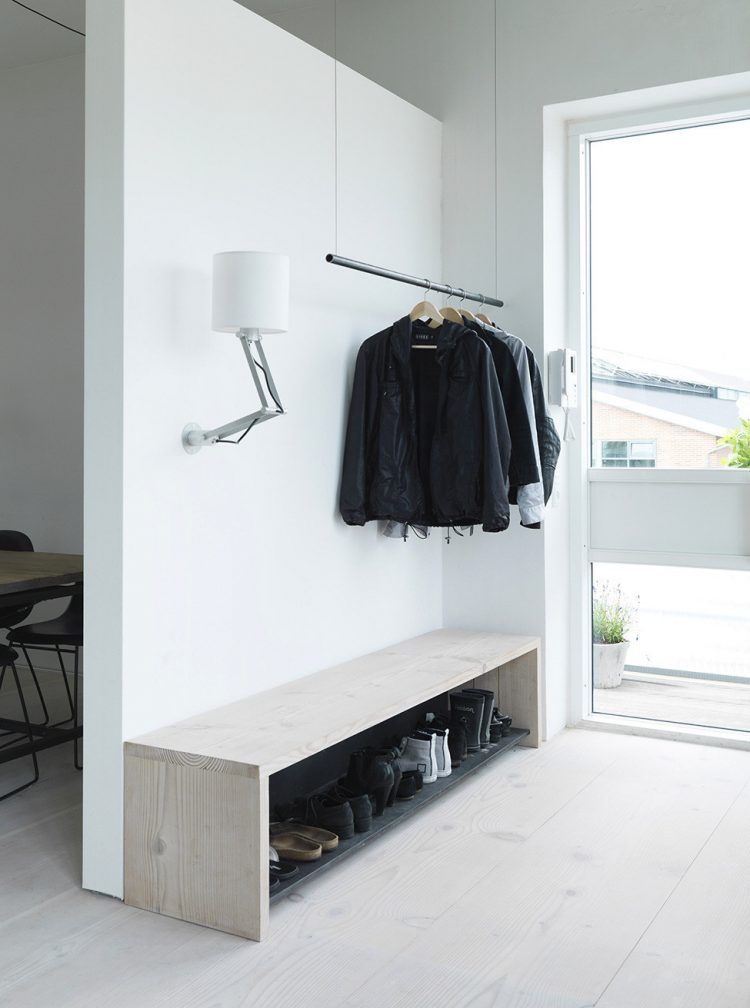 Functional Scandinavian Loft Of A Famous Architect even hallway is clutter free and looks very neat