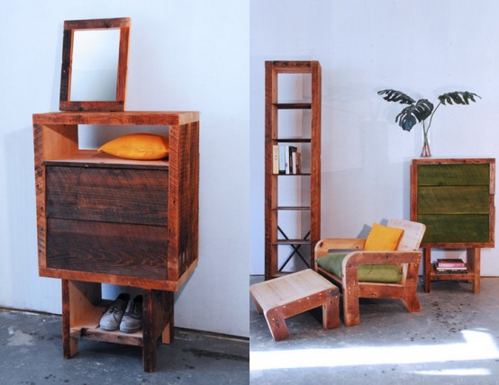 Furniture Essentials From Recycled Manhattan Timber