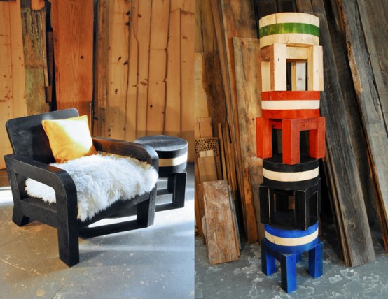 Furniture Essentials From Recycled Manhattan Timber