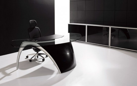 Futuristic Office Table E28093 Luna By Uffix