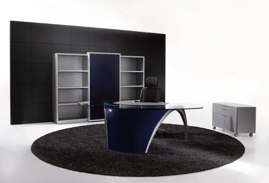 Futuristic Office Table E28093 Luna By Uffix