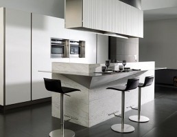 G975 Kitchen With Fronts Made Of Corian