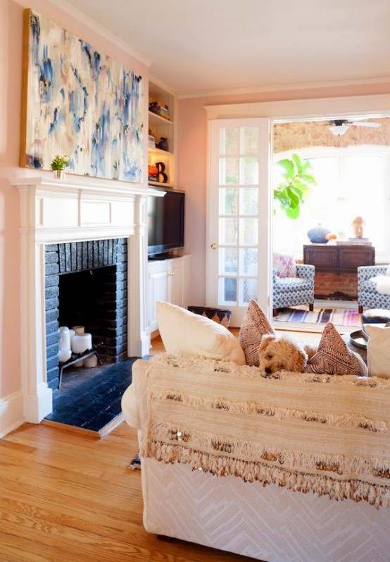 Gorgeous Eclectic Feminine Home With Gold Accents Gorgeous Eclectic Feminine Home With Gold Accents