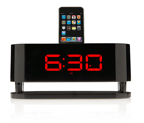 Beautiful iPhone Docks with Digital Alarm