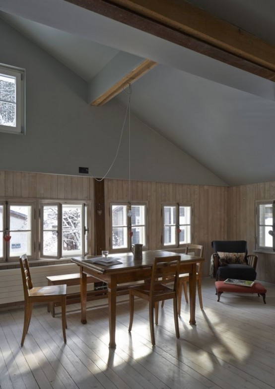 Halbhaus 17th Century Swiss Chalet Makeover