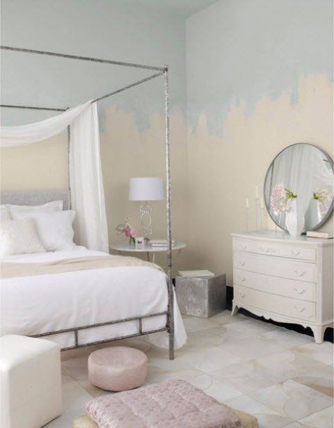 Half painted wall decor ideas 31