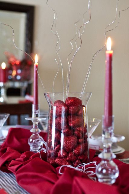 Hot Red Valentine Decor Ideas