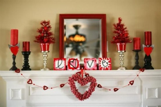 Hot Red Valentine Decor Ideas