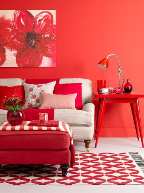 Hot Red Valentine Decor Ideas