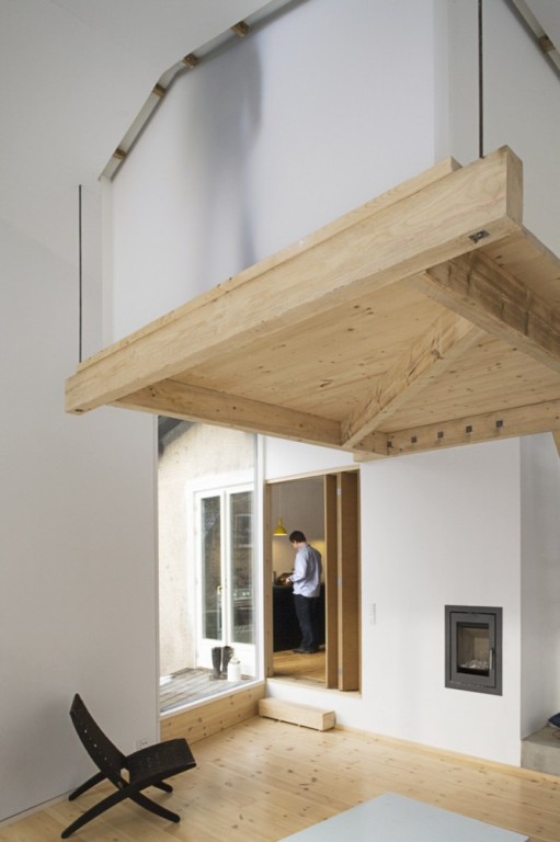 House With A Garret Above The Living Room