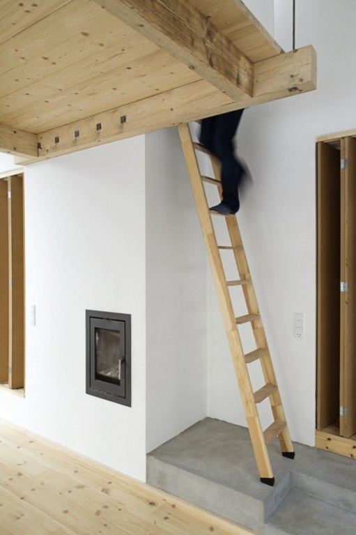 House With A Garret Above The Living Room