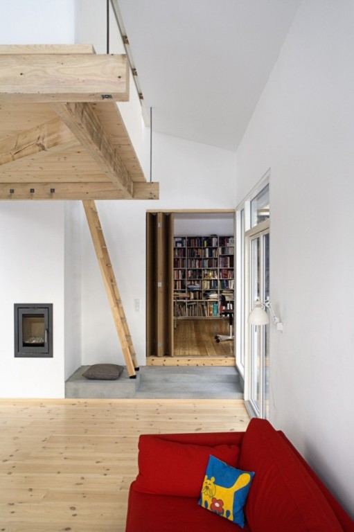 House With A Garret Above The Living Room