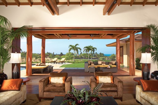 luxury hualalai dream ownby kitchen digsdigs interior beach hawaii inside designs