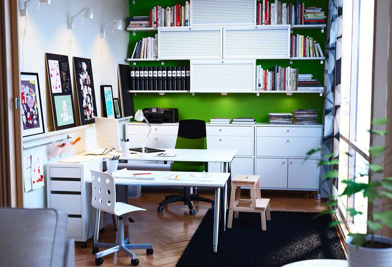 IKEA Workspace Organization Ideas 2012  DigsDigs