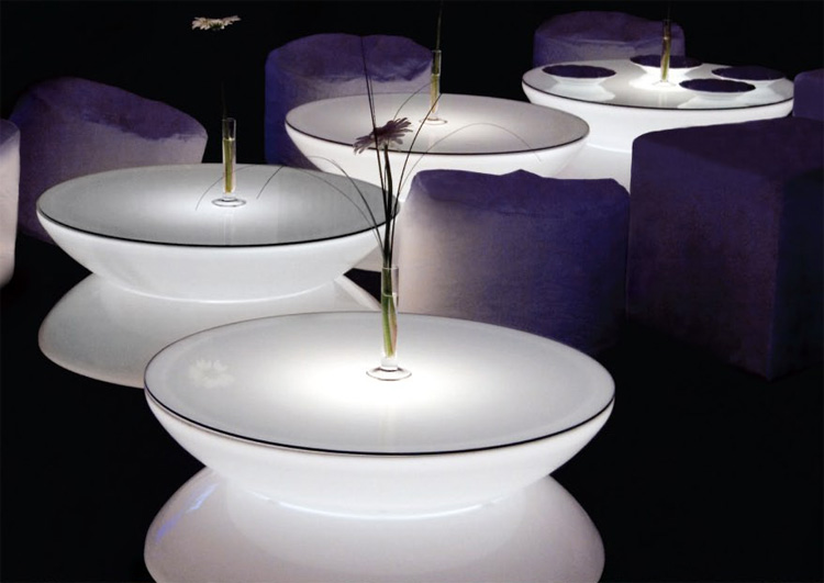 Translucent LED Light Tables - Lounge from Moree - DigsDigs