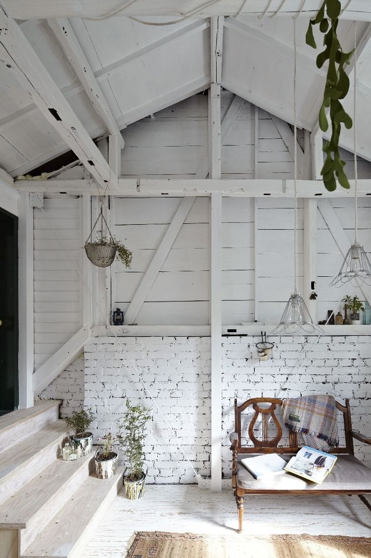 37 Impressive Whitewashed Brick Walls Designs | DigsDigs