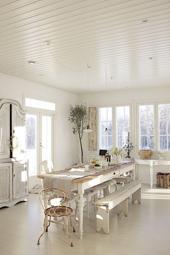 33 Inviting And Cute Vintage Dining Rooms And Zones - DigsDigs