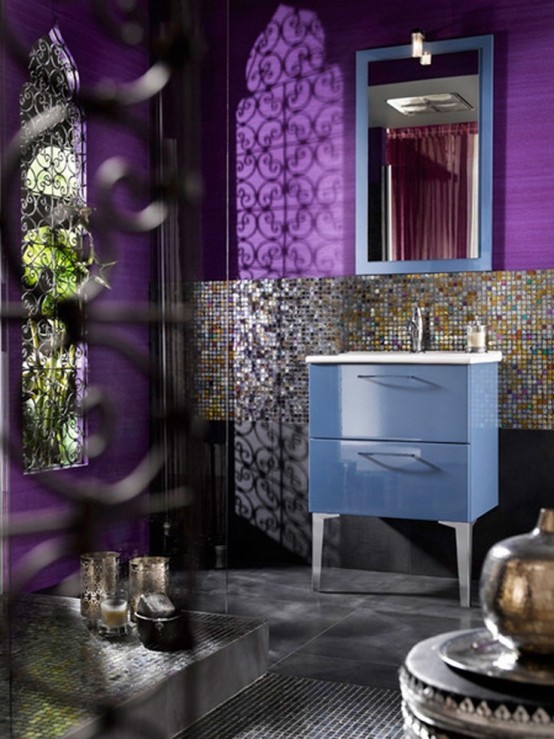moroccan bathrooms bathroom purple inspiring bagno luxury salle bain banos digsdigs modern marroqui furniture orientale modernos decoration deco bedroom decor