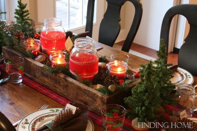 24 Inspiring Rustic Christmas Table Settings  DigsDigs