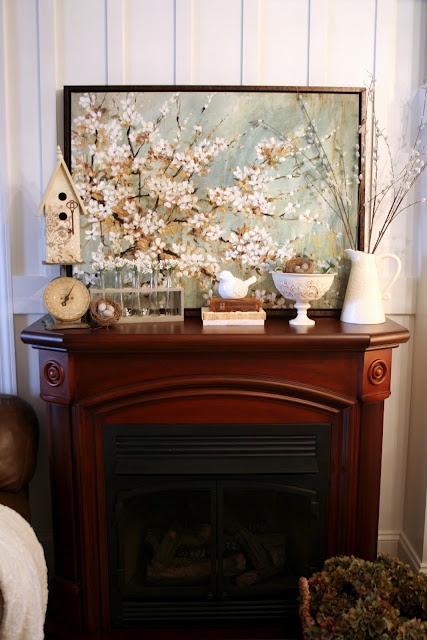 inspiring spring mantels 42 Thiết kế “Thổi bừng” hương sắc mùa xuân cho không gian nội thất