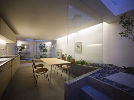 Japanese House Design with Garden Room Inside - DigsDigs