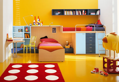 Детская комната: цветовое решение Kids-room-decor-yellow-1