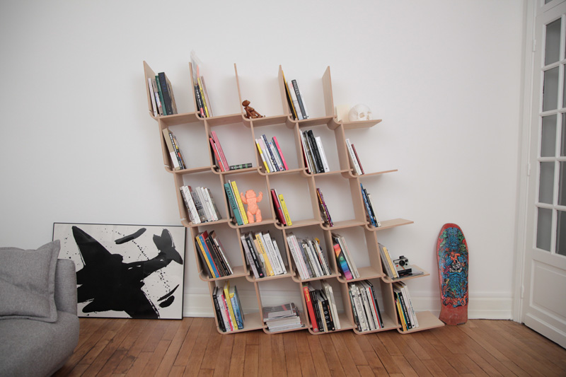 L Shelf System Made From Simple Bent Plywood Pieces DigsDigs