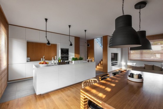 Laconic Yet Cozy Apartment In White And Natural Wood Laconic Yet Cozy Apartment In White And Natural Wood