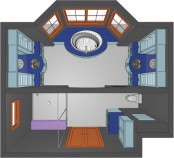 Floor plan of Large Bathrooms Second Place