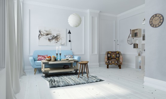 Light And Airy Loft With A Scandinaian Touch