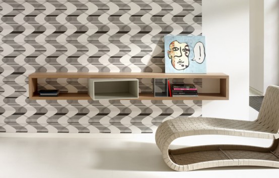 Longue Bookshelves With Accessories