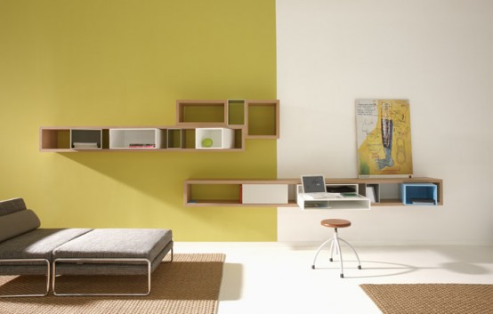 Longue Bookshelves With Accessories Longue Bookshelves With Accessories