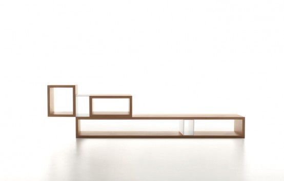 Longue Bookshelves With Accessories Longue Bookshelves With Accessories