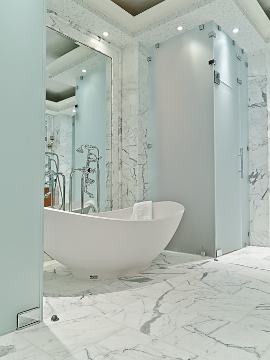 48 Luxurious Marble Bathroom Designs - DigsDigs