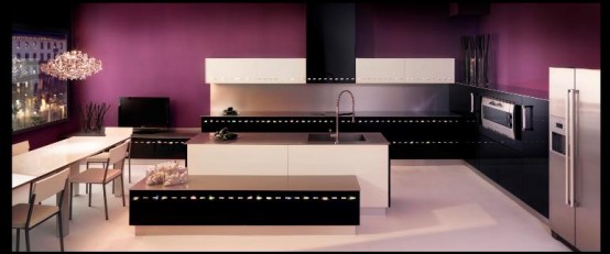 Luxury Kitchen Decorated By Swarovski Crystals