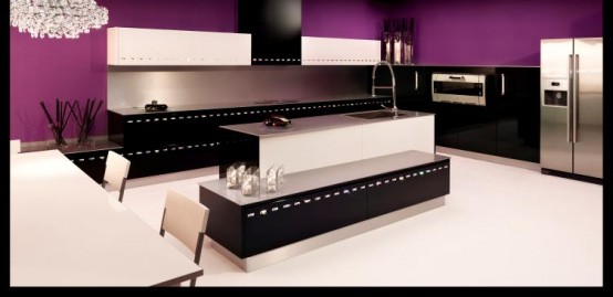 Luxury Kitchen Decorated By Swarovski Crystals