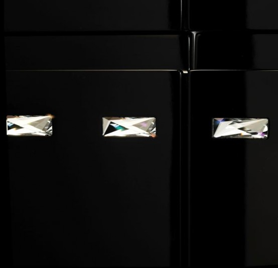 Luxury Kitchen Decorated By Swarovski Crystals