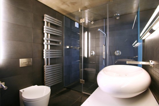Luxury London loft bathroom
