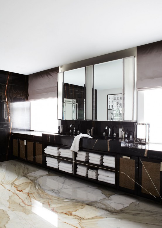 Luxury London Penthouse Infused With Impressive Dark Hues