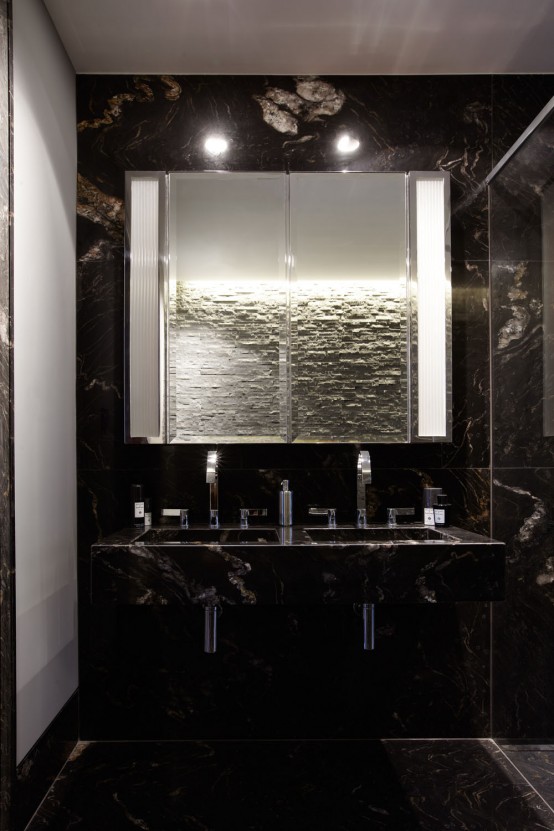 Luxury London Penthouse Infused With Impressive Dark Hues