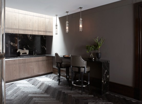 Luxury London Penthouse Infused With Impressive Dark Hues