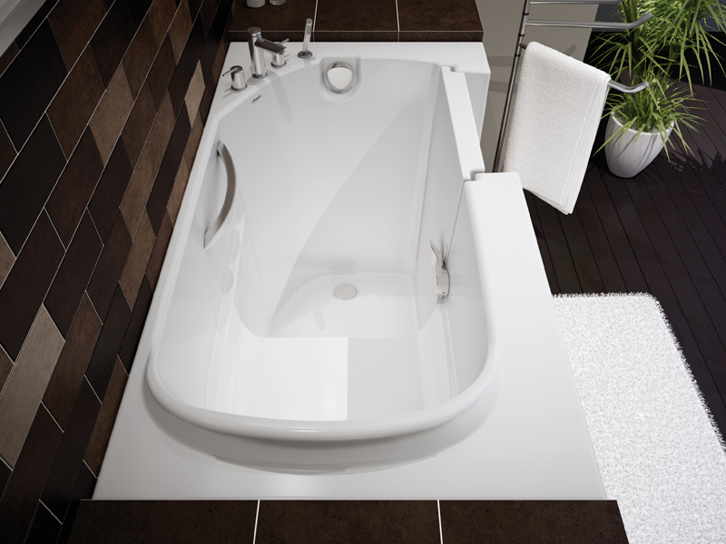 Compact WalkIn Bathtub by Maax Professional DigsDigs